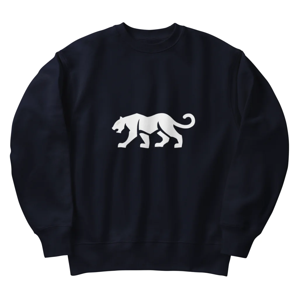 chan-takehaniの影のパンサー（白） Heavyweight Crew Neck Sweatshirt