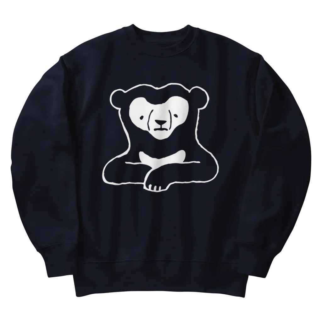 ナラティヴ・ラボ マーケットのくまざわくん（ホワイトライン） Heavyweight Crew Neck Sweatshirt