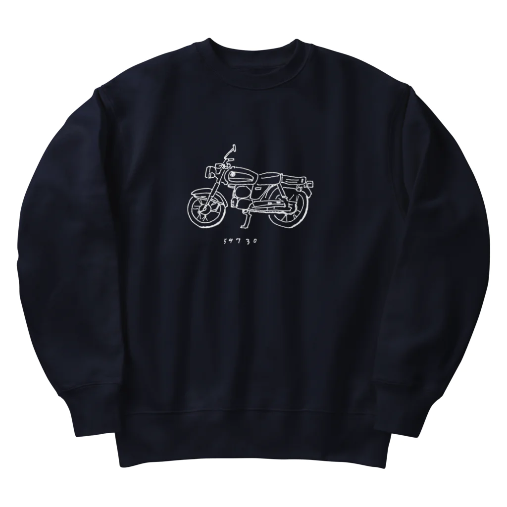 shiisoのオートバイ　しろ Heavyweight Crew Neck Sweatshirt