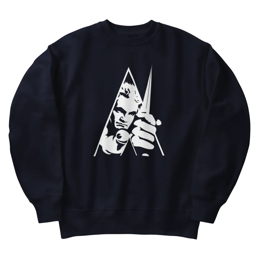 stereovisionの暴力的なベートーヴェン（名前なし） Heavyweight Crew Neck Sweatshirt