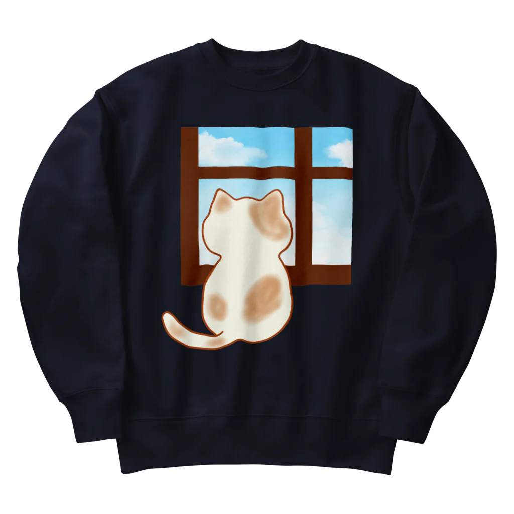 ウチのMEIGENやさんの猫 〜窓辺のひととき〜 Heavyweight Crew Neck Sweatshirt