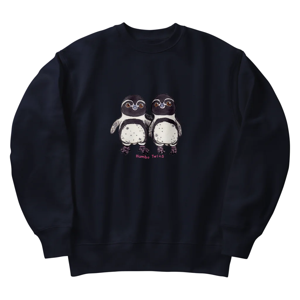 ヤママユ(ヤママユ・ペンギイナ)のふたごのフンボルトペンギン Heavyweight Crew Neck Sweatshirt