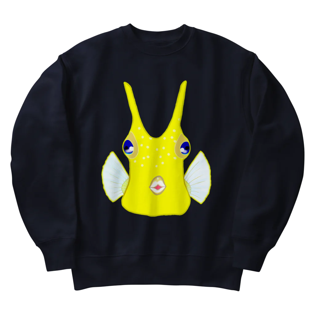 LalaHangeulのコンゴウフグさん Heavyweight Crew Neck Sweatshirt