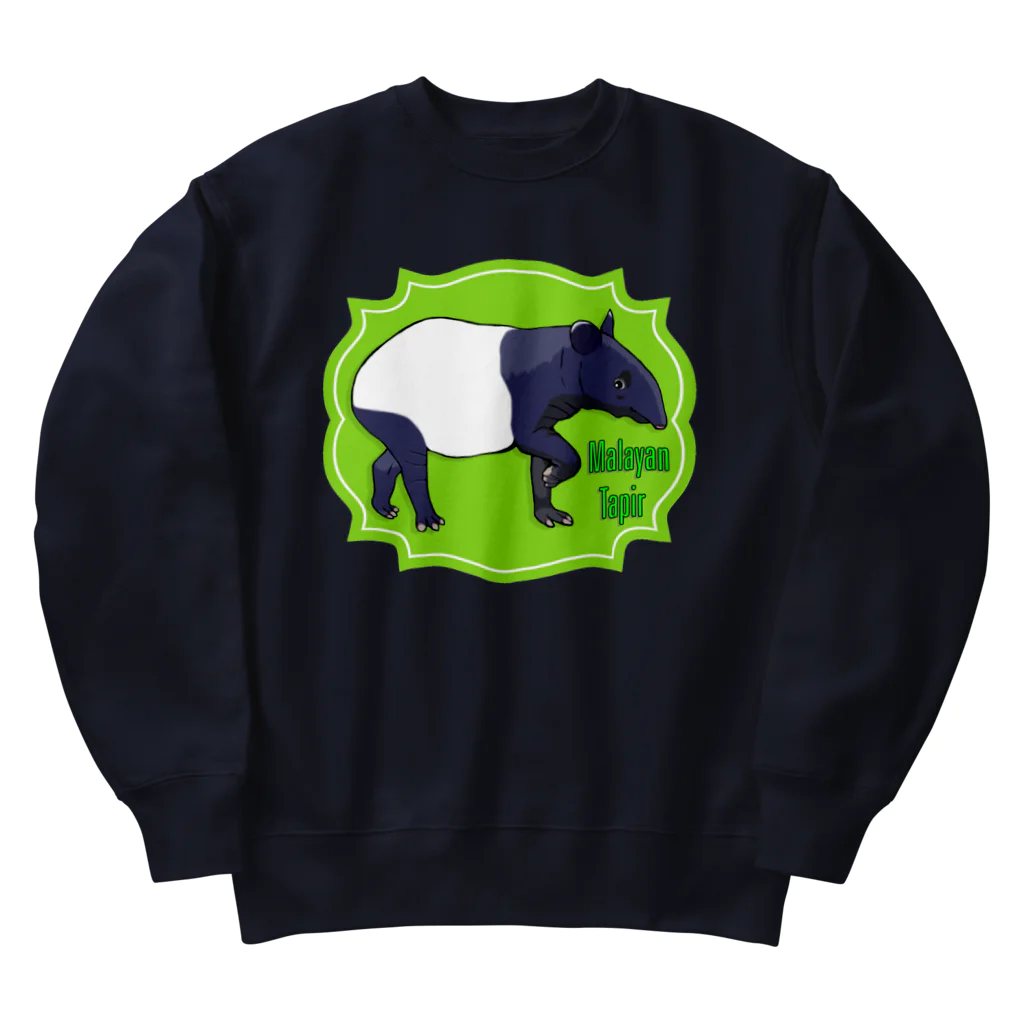 LalaHangeulのマレーバク　英語バージョン Heavyweight Crew Neck Sweatshirt