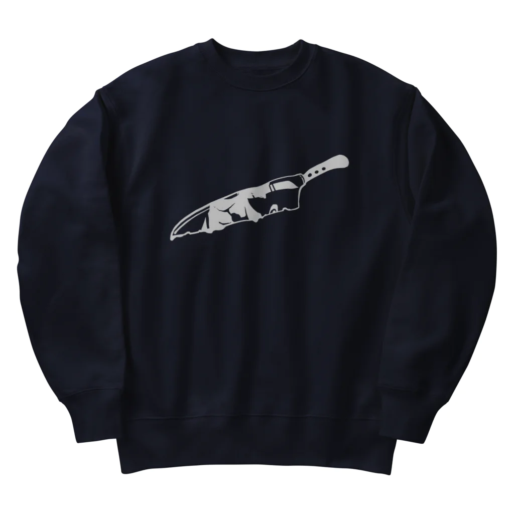 テラちん侍のシェイプのナイフシリーズ Heavyweight Crew Neck Sweatshirt