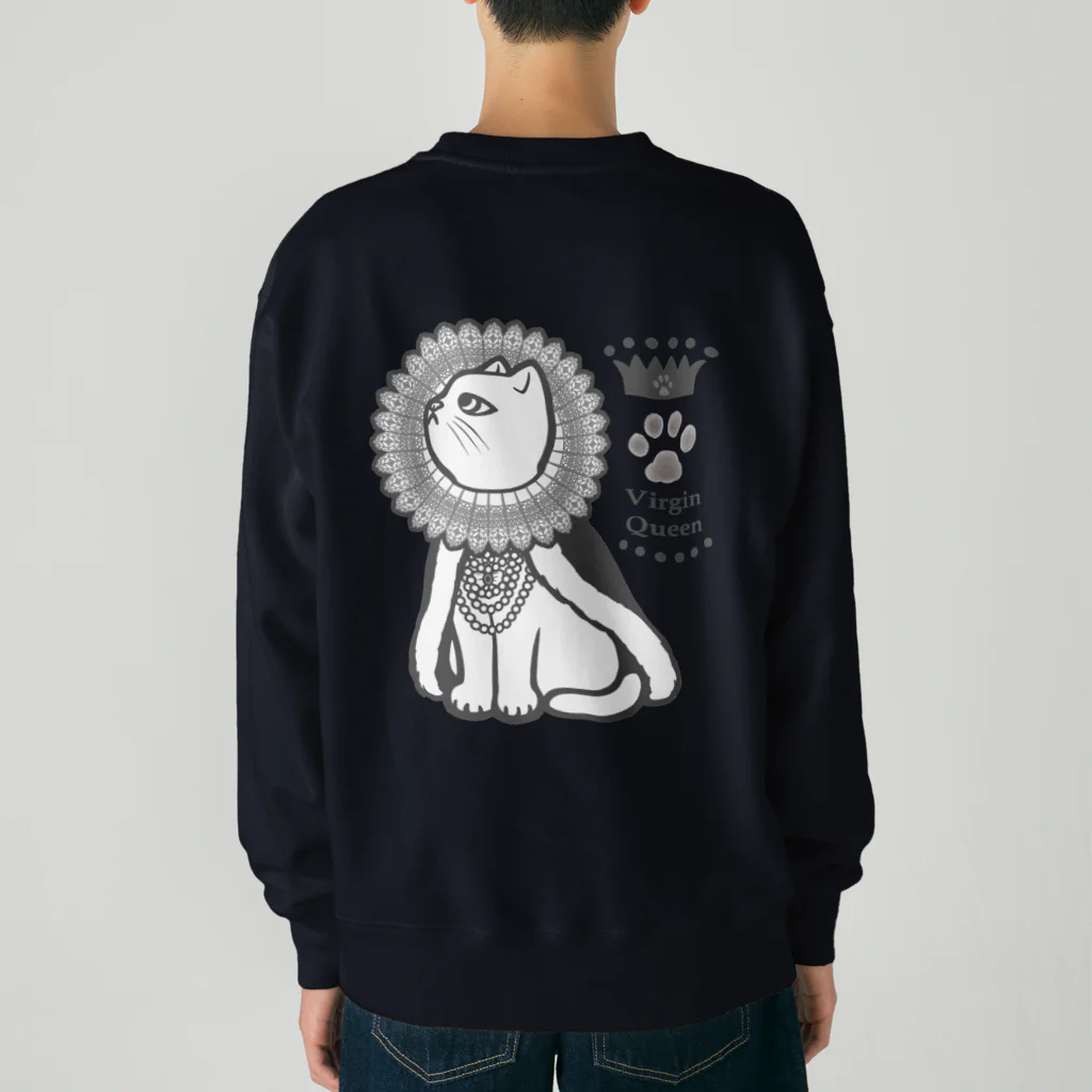 Charamaru Marketのエリザベスカラー猫 Heavyweight Crew Neck Sweatshirt