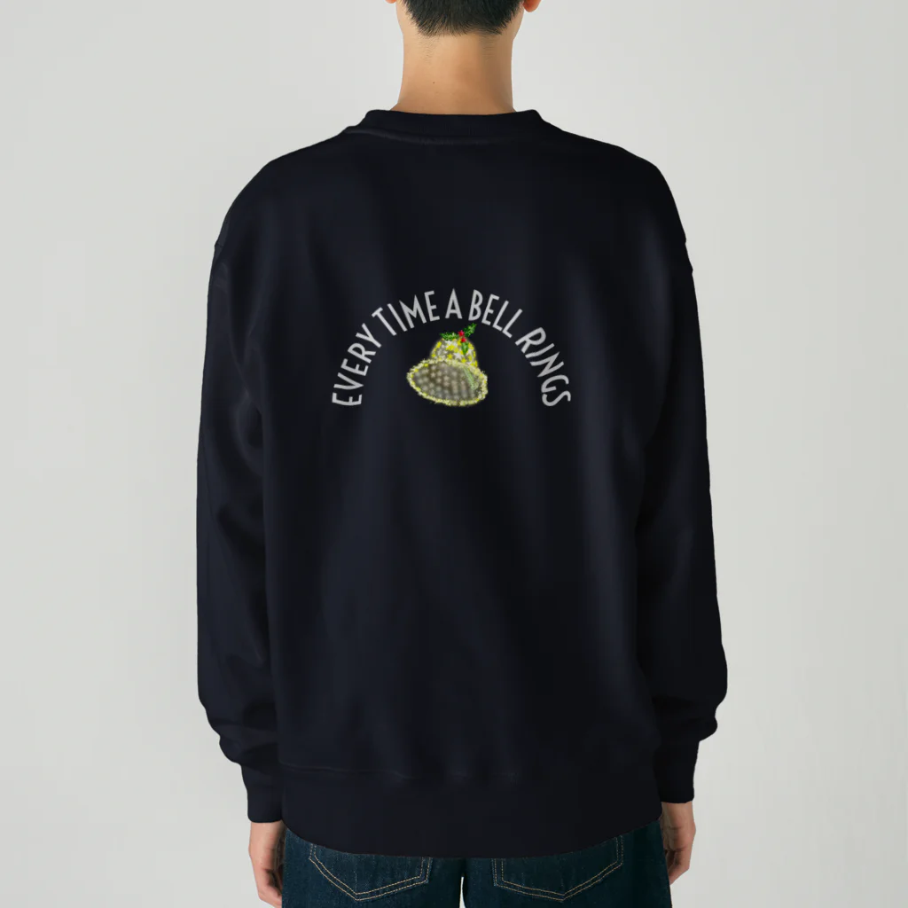 月夜のタツノオトシゴのEvery time a bell rings Heavyweight Crew Neck Sweatshirt