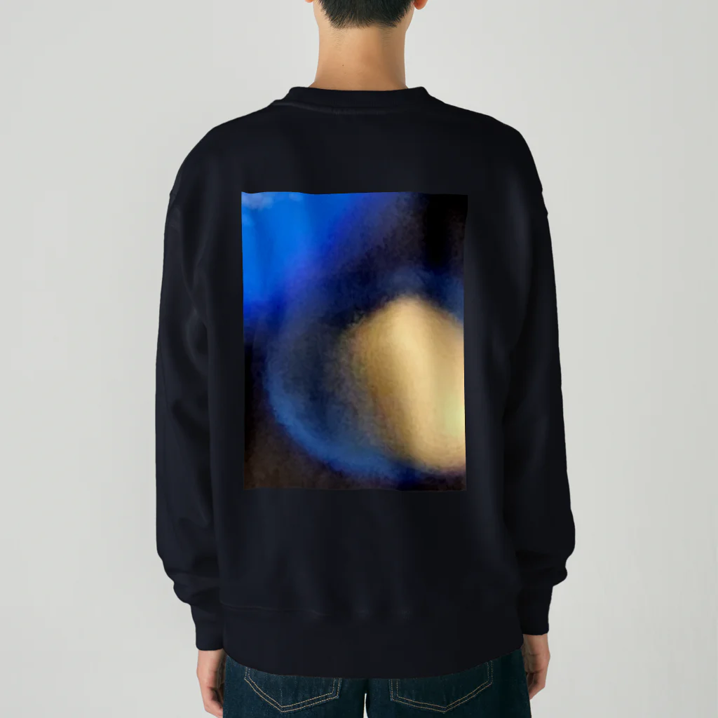 環陀の青い炎 Heavyweight Crew Neck Sweatshirt