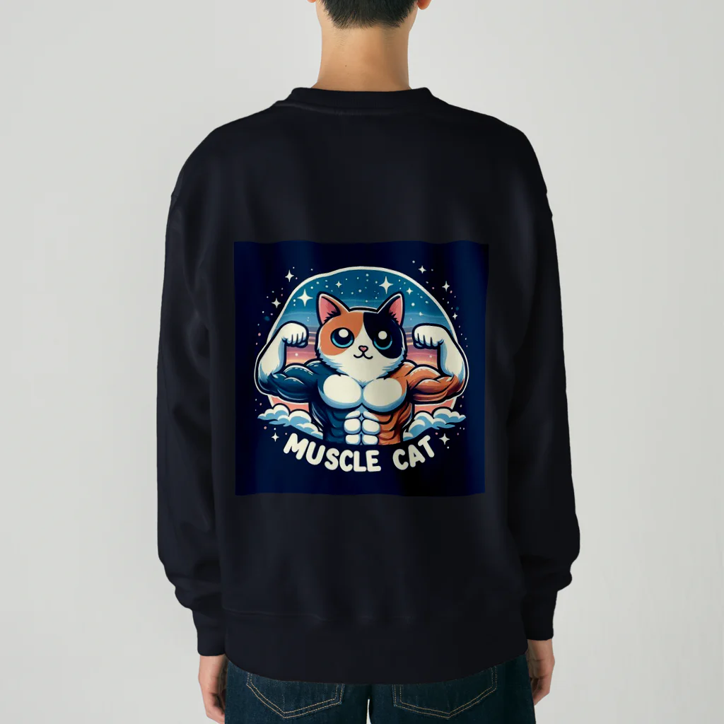 MUSCLE CAT 🐈🐈‍⬛のMUSCLE CATキャリコ Heavyweight Crew Neck Sweatshirt