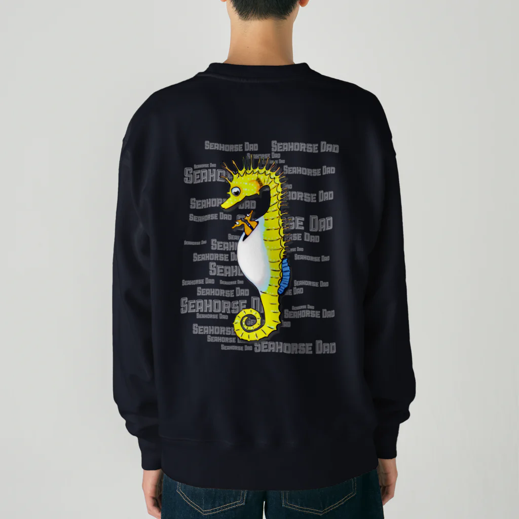 LalaHangeulのSeahorse Dad バックプリント Heavyweight Crew Neck Sweatshirt