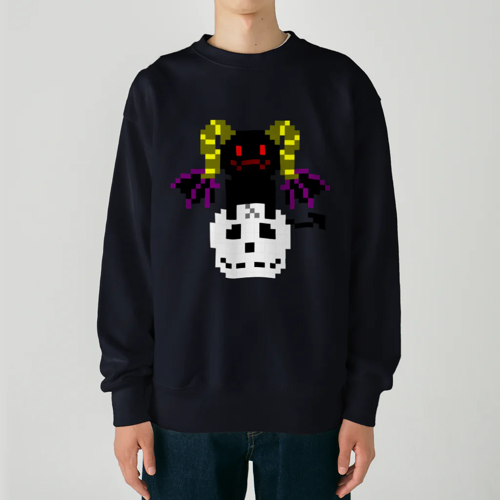 ナチュラルサトシのめへの悪魔と髑髏 Heavyweight Crew Neck Sweatshirt