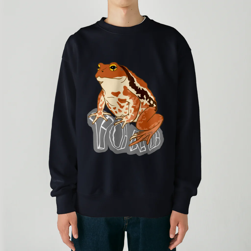 LalaHangeulのTOAD (ヒキガエル) 英字バージョン Heavyweight Crew Neck Sweatshirt