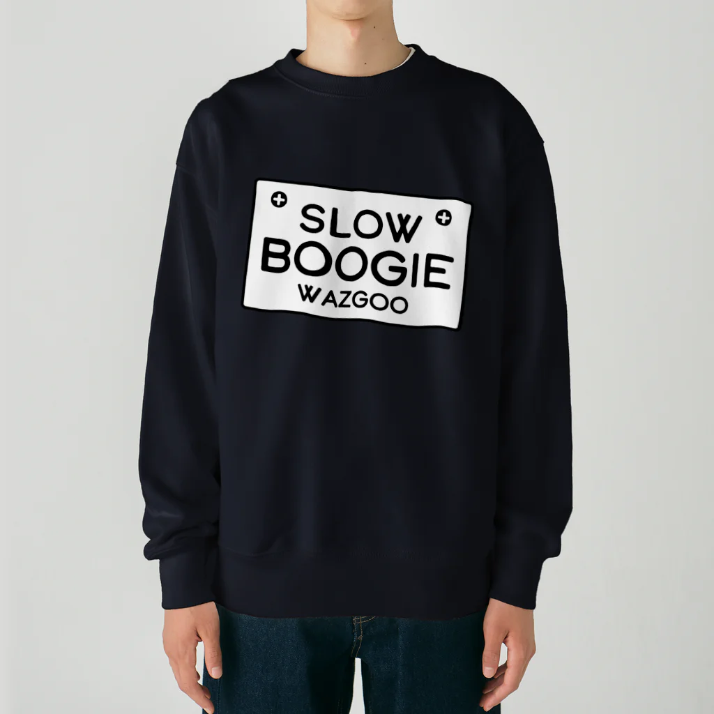 wazgoo official shopのSLOW BOOGIE Heavyweight Crew Neck Sweatshirt