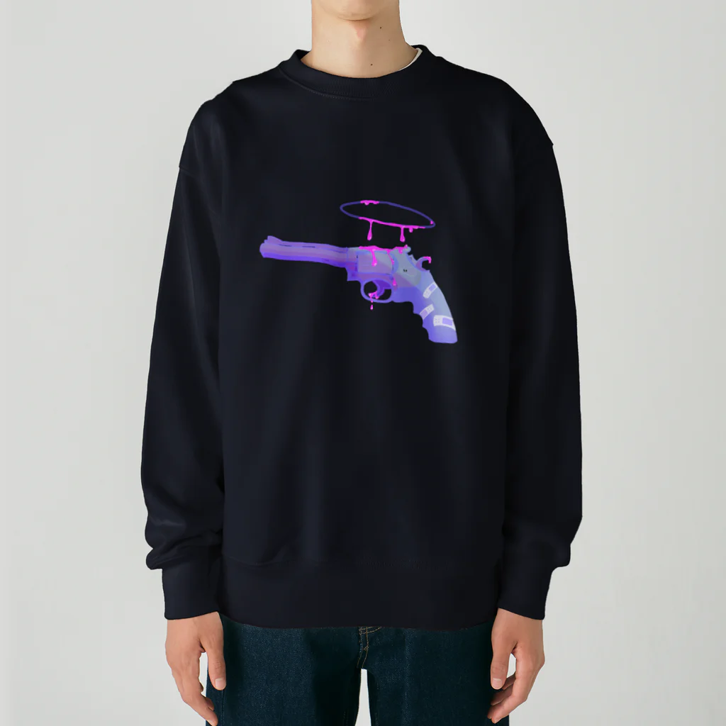  ちぢみんの𝙿𝚞𝚛𝚙𝚕𝚎銃 Heavyweight Crew Neck Sweatshirt