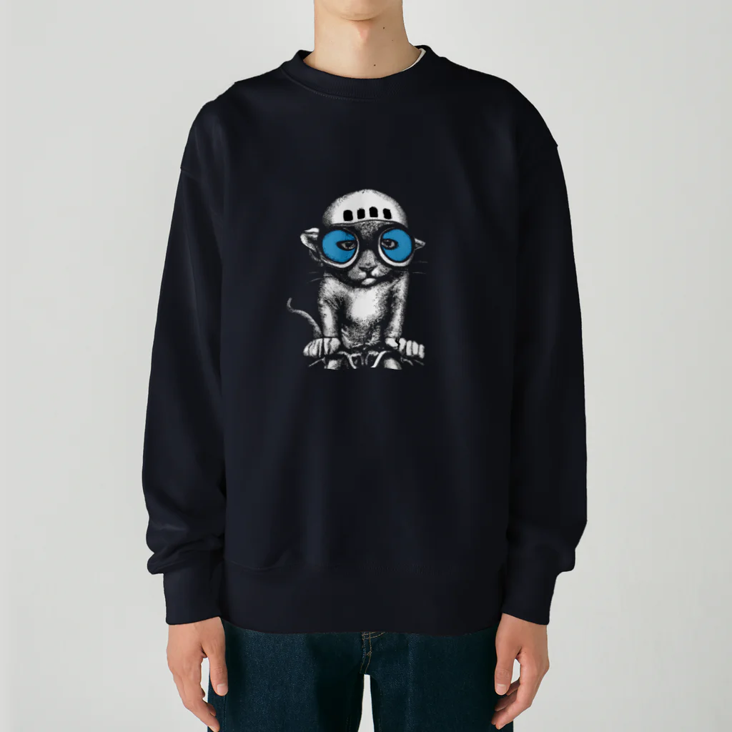 JDM Biker Club LondonのCycle rider Heavyweight Crew Neck Sweatshirt