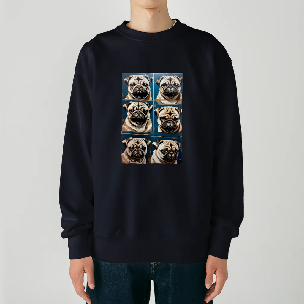 TakashiSのThe Pug Spectrum Heavyweight Crew Neck Sweatshirt