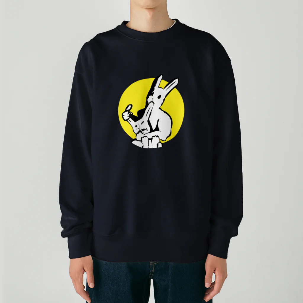 LONESOME TYPE ススの共喰い🐰（ウサギ） Heavyweight Crew Neck Sweatshirt