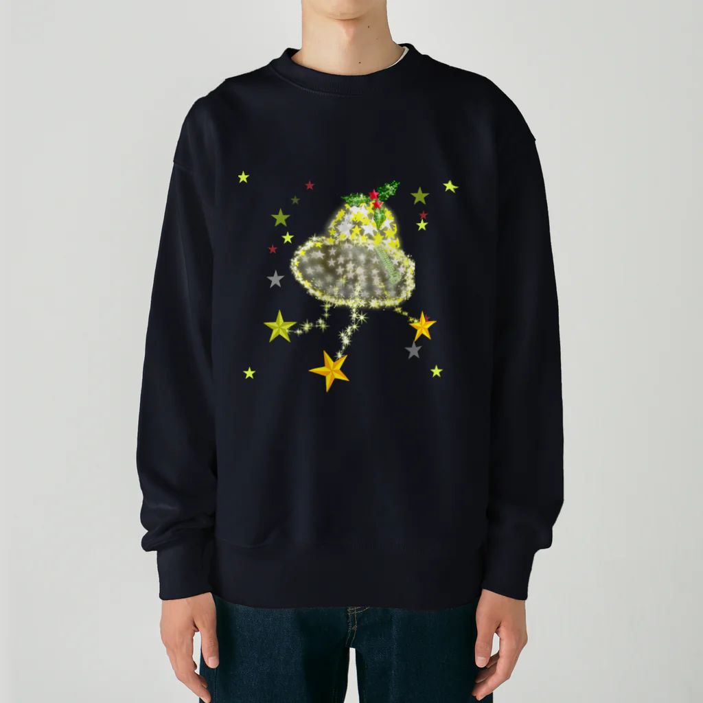 月夜のタツノオトシゴのEvery time a bell rings Heavyweight Crew Neck Sweatshirt