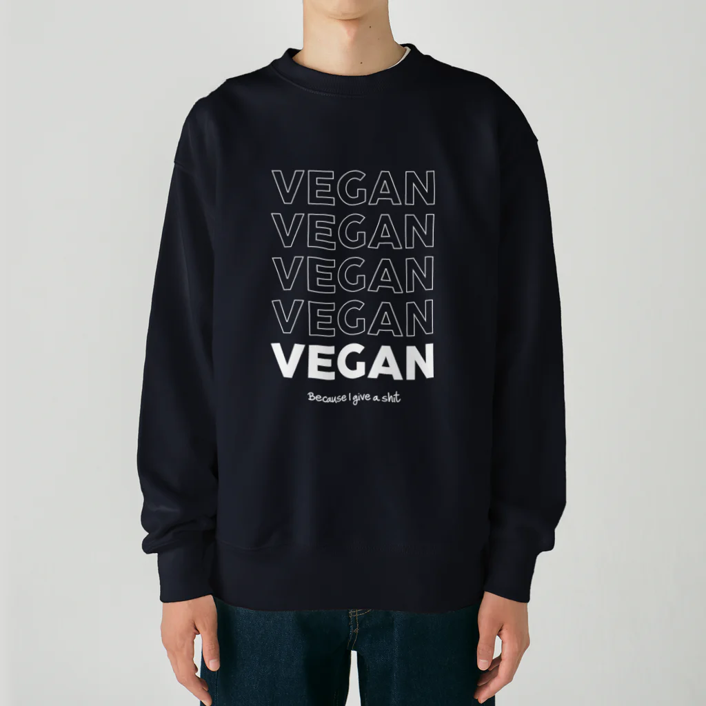 Let's go vegan!のBecause I give a **** ヘビーウェイトスウェット