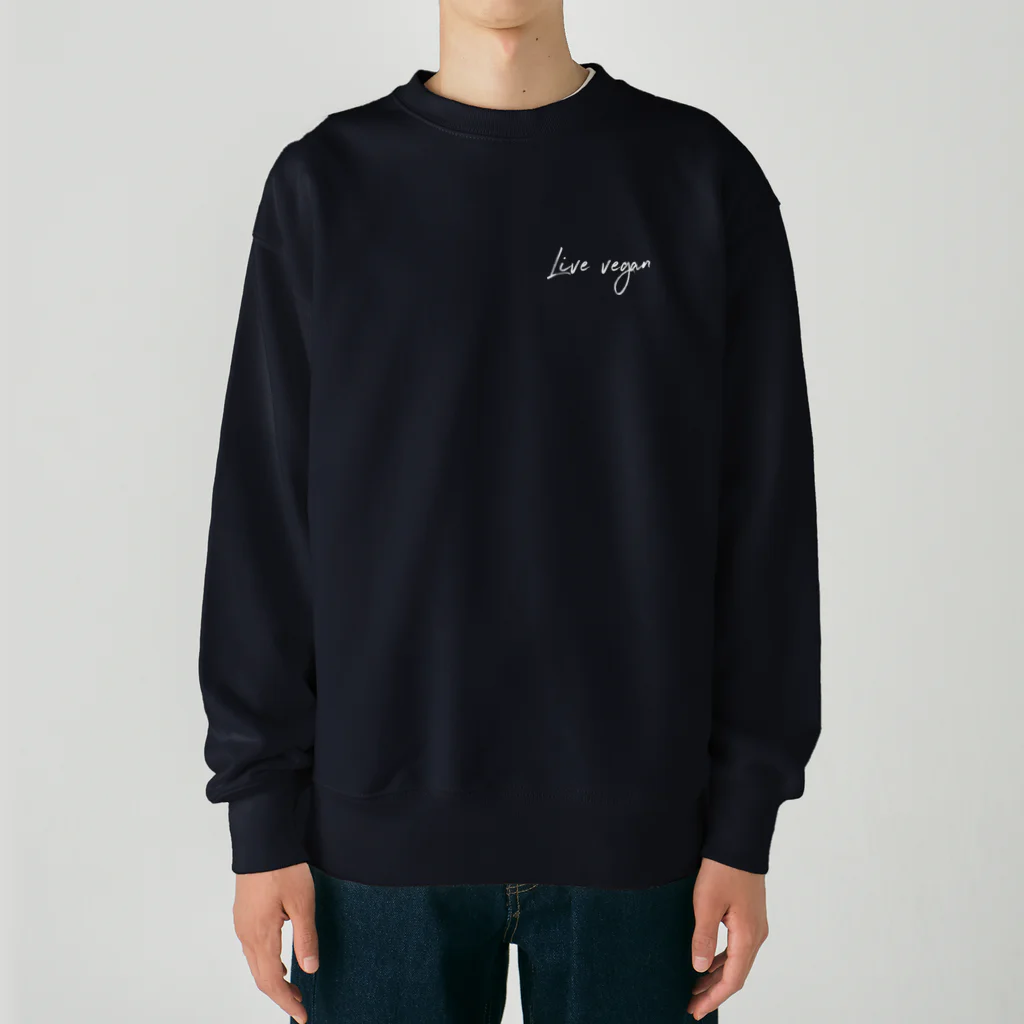 Let's go vegan!のTerrified Heavyweight Crew Neck Sweatshirt