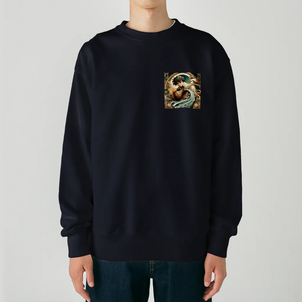 Sunlit Horizonの星めぐり《Aquarius ・水瓶座》 Heavyweight Crew Neck Sweatshirt