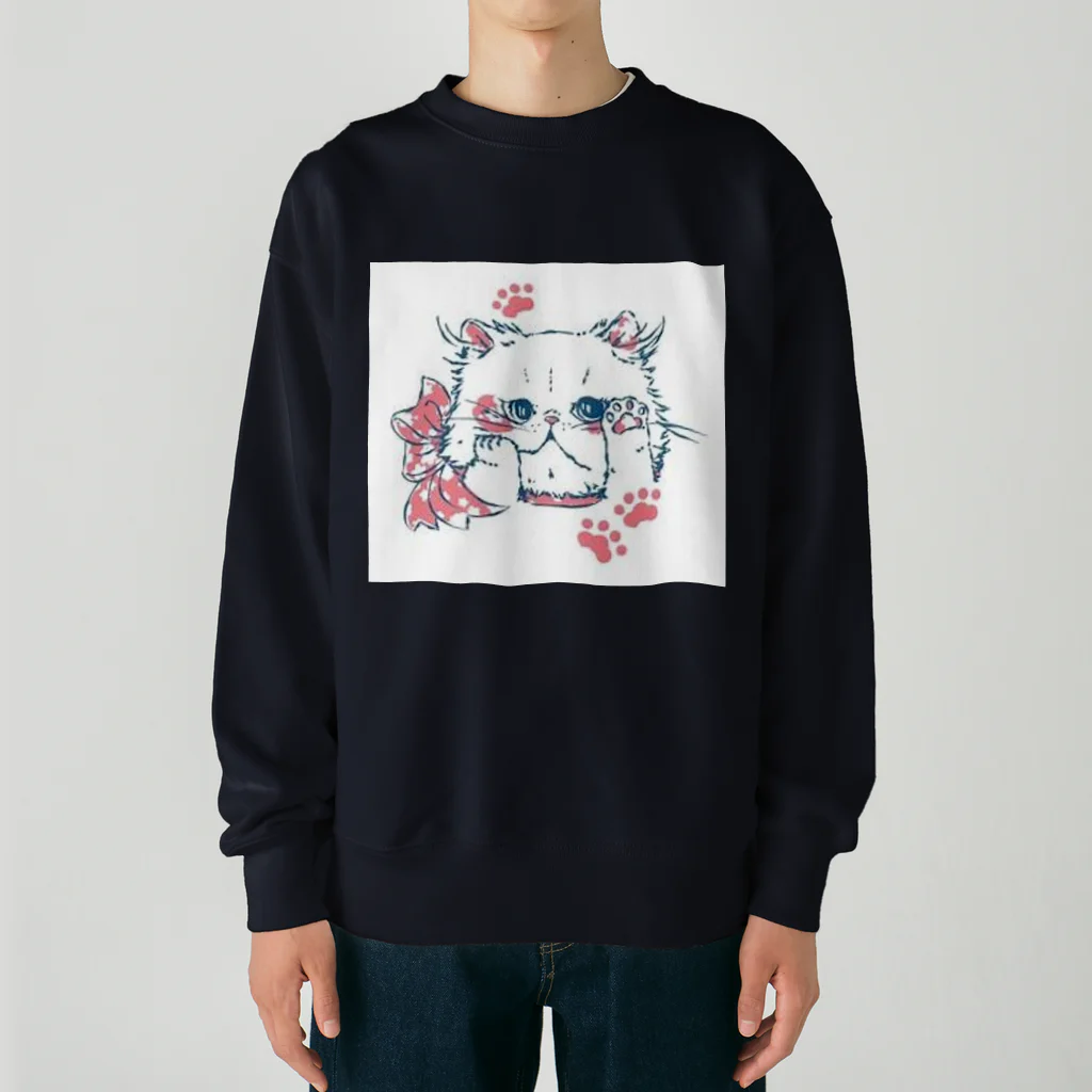 Reea wkoのふわっねっこっ Heavyweight Crew Neck Sweatshirt