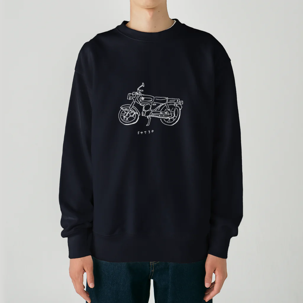 shiisoのオートバイ　しろ Heavyweight Crew Neck Sweatshirt