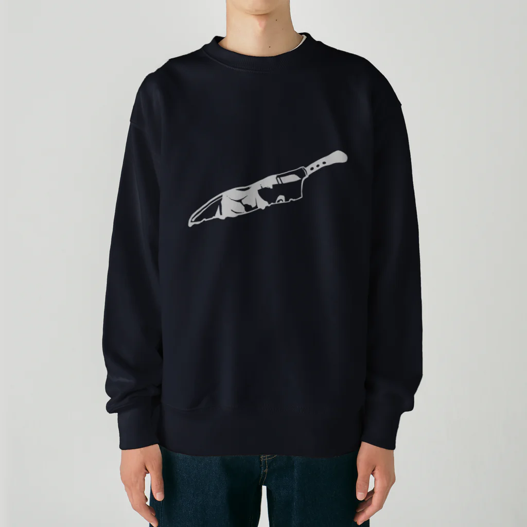 テラちん侍のシェイプのナイフシリーズ Heavyweight Crew Neck Sweatshirt