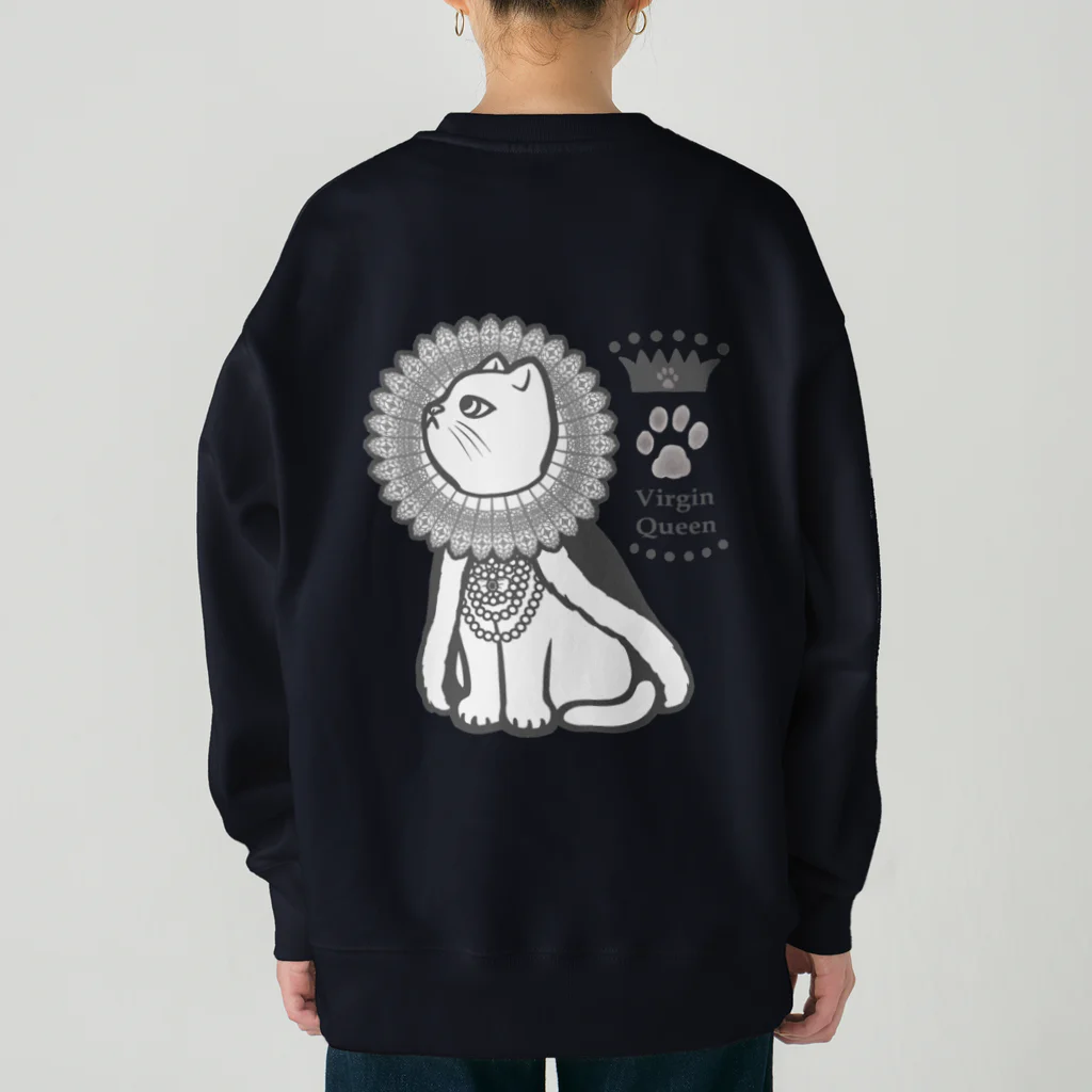 Charamaru Marketのエリザベスカラー猫 Heavyweight Crew Neck Sweatshirt