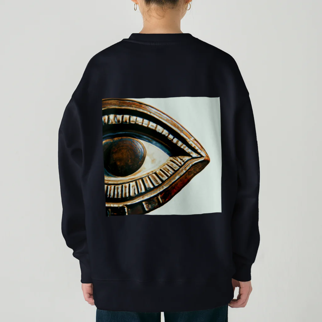 あんなちゅらるのファラオの瞳（カラー） Heavyweight Crew Neck Sweatshirt