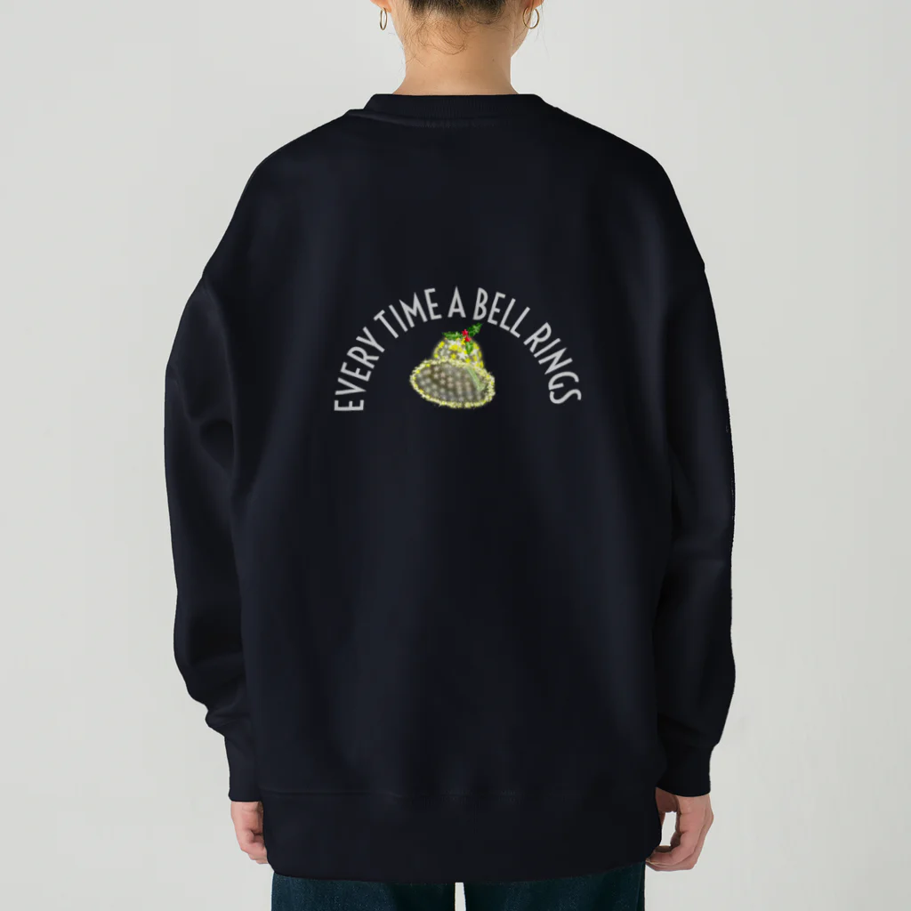 月夜のタツノオトシゴのEvery time a bell rings Heavyweight Crew Neck Sweatshirt