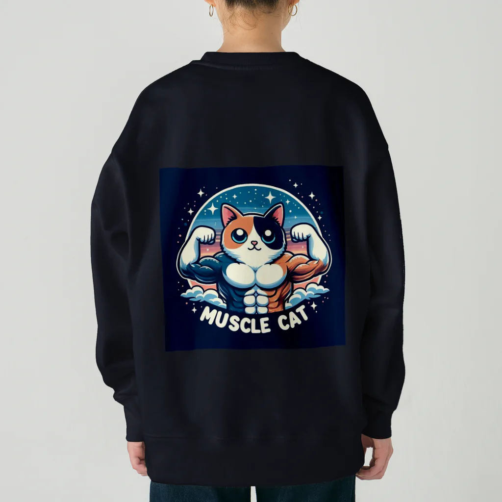 MUSCLE CAT 🐈🐈‍⬛のMUSCLE CATキャリコ Heavyweight Crew Neck Sweatshirt