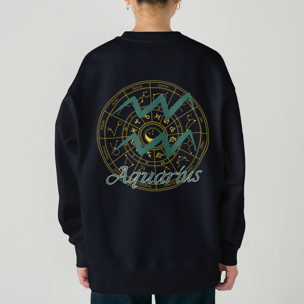 Sunlit Horizonの星めぐり《Aquarius ・水瓶座》 Heavyweight Crew Neck Sweatshirt