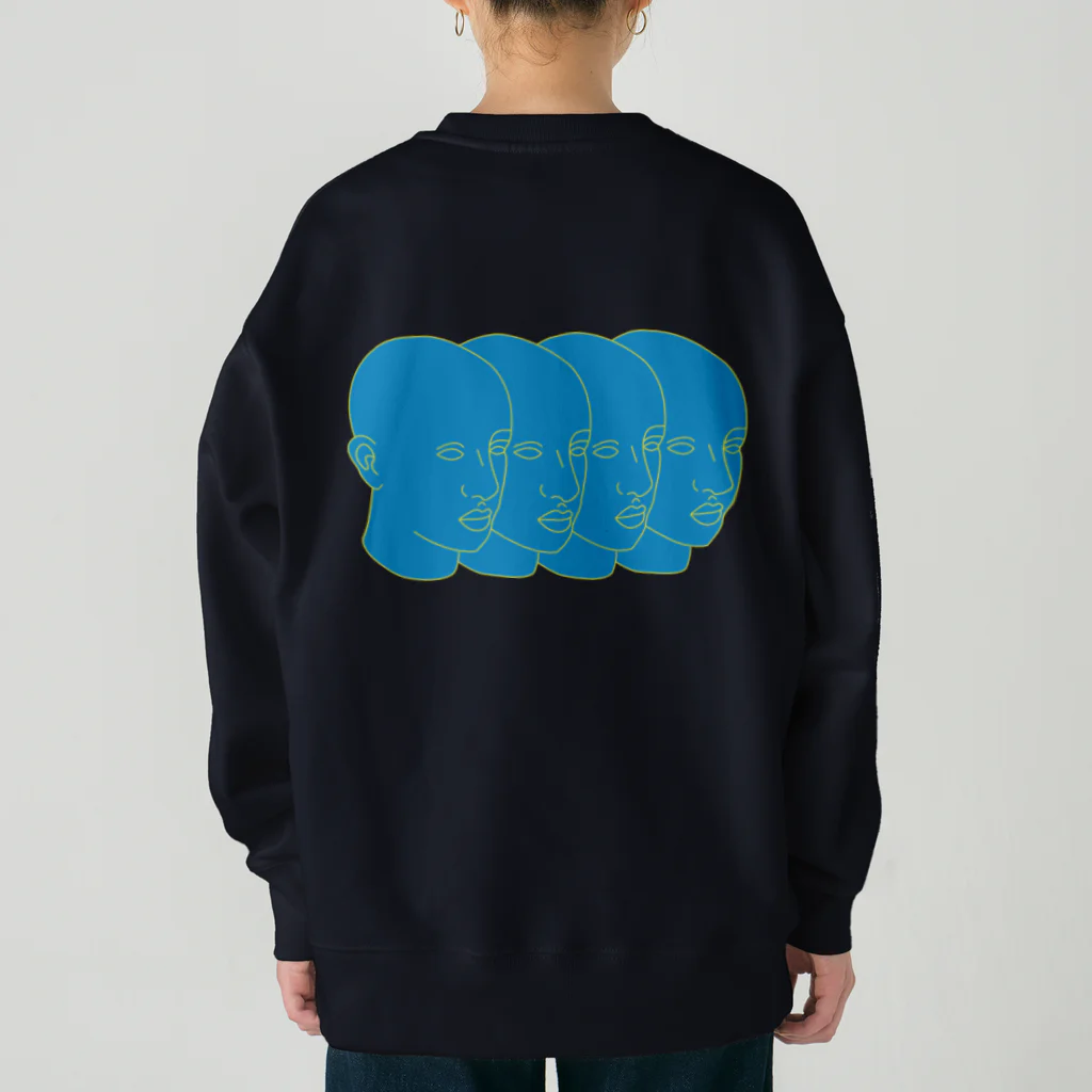 Parallel Imaginary Gift ShopのLife is Hell（Blue） Heavyweight Crew Neck Sweatshirt