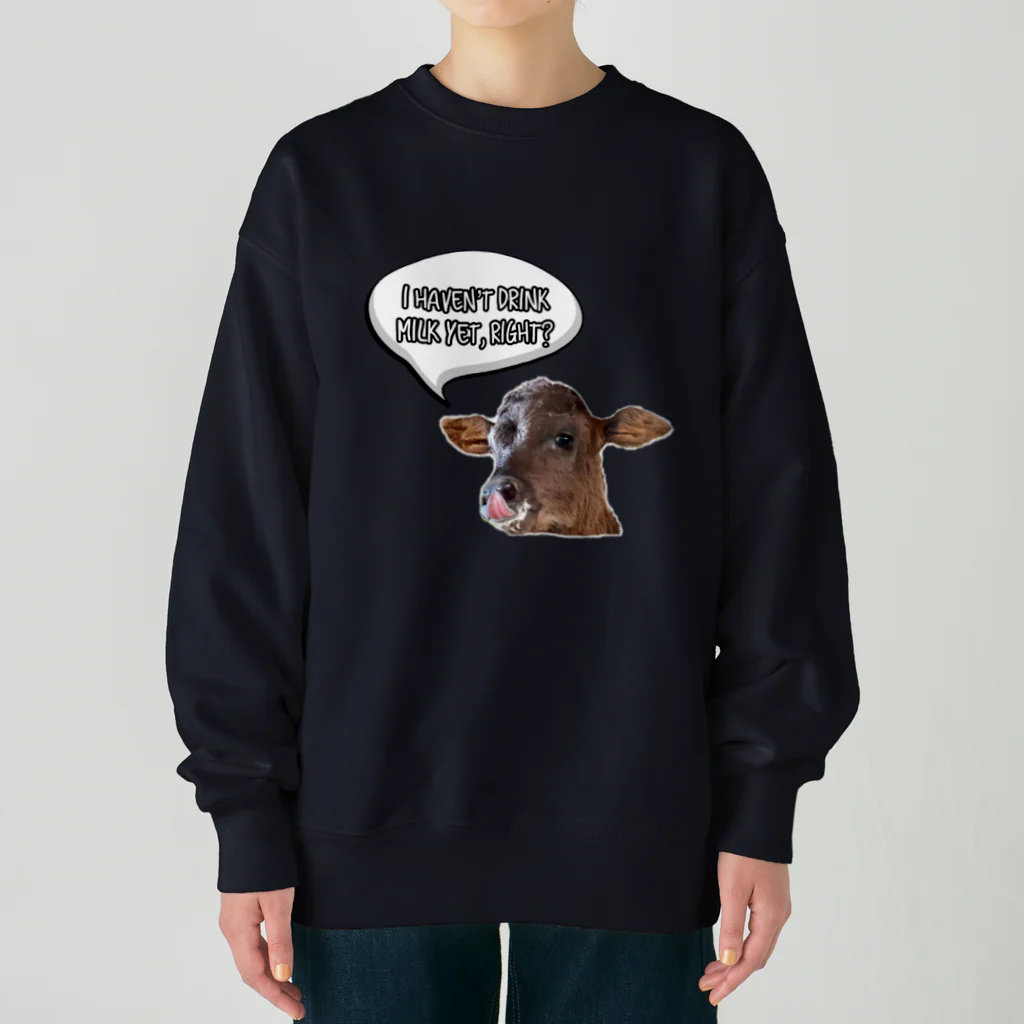 Happy cows♪のHappy cows♪ 吹き出しver Heavyweight Crew Neck Sweatshirt