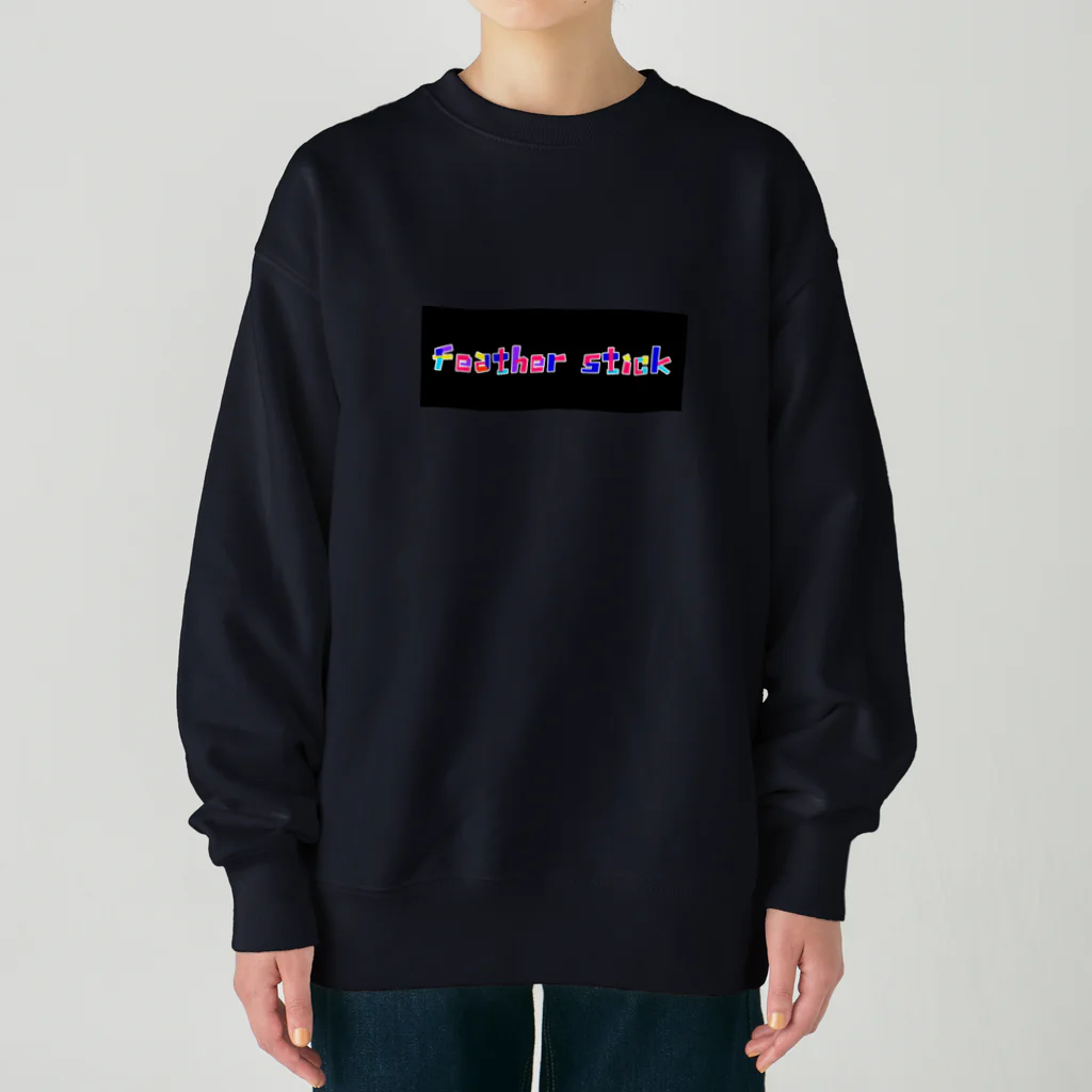 Feather stick-フェザースティック-のフェザースティック　文字ロゴ Heavyweight Crew Neck Sweatshirt