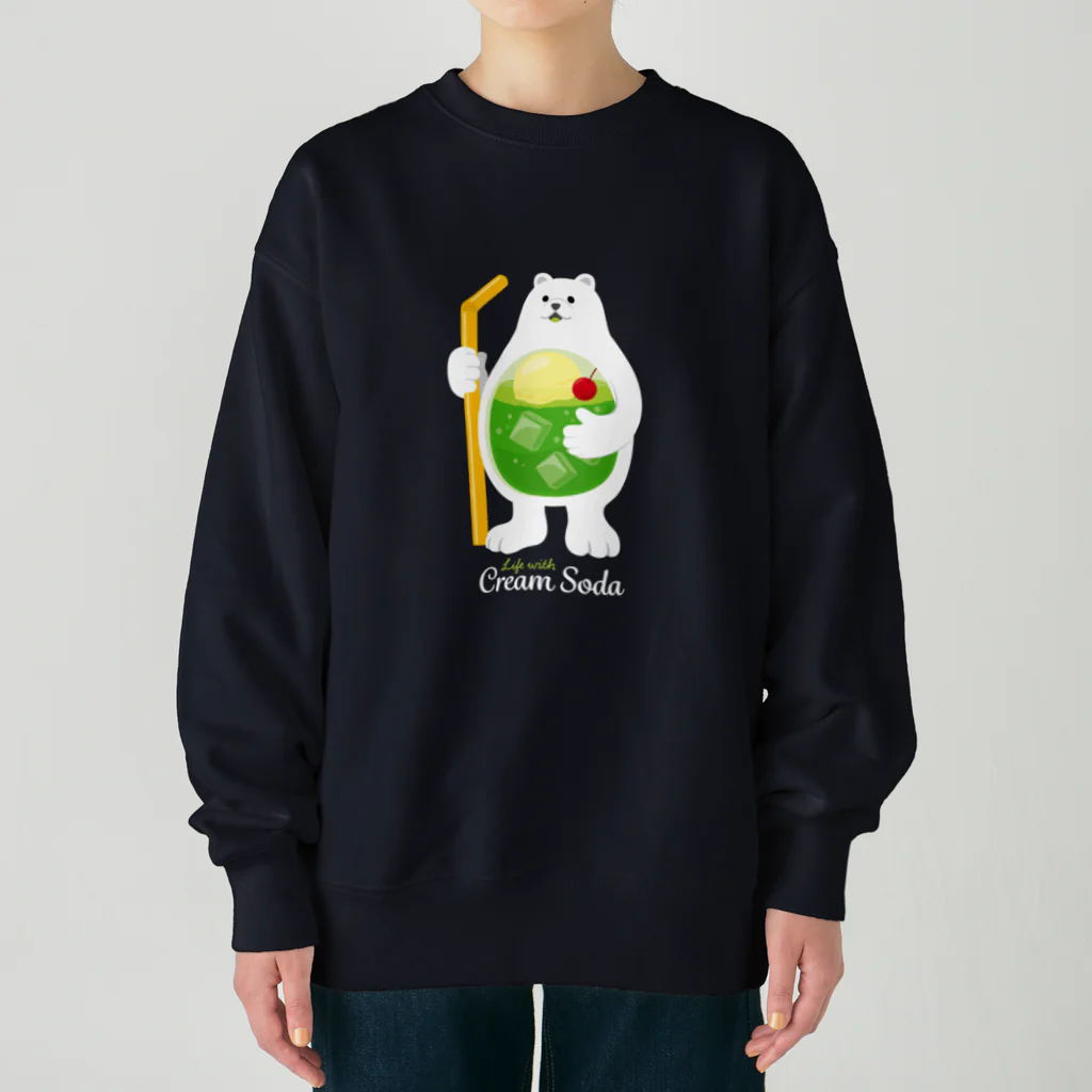 kocoon（コクーン）のシロクマのクリームソーダのある暮らし Heavyweight Crew Neck Sweatshirt