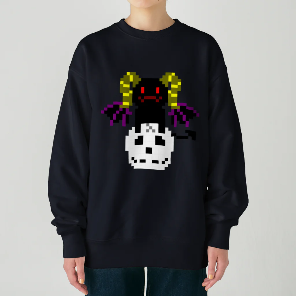 ナチュラルサトシのめへの悪魔と髑髏 Heavyweight Crew Neck Sweatshirt