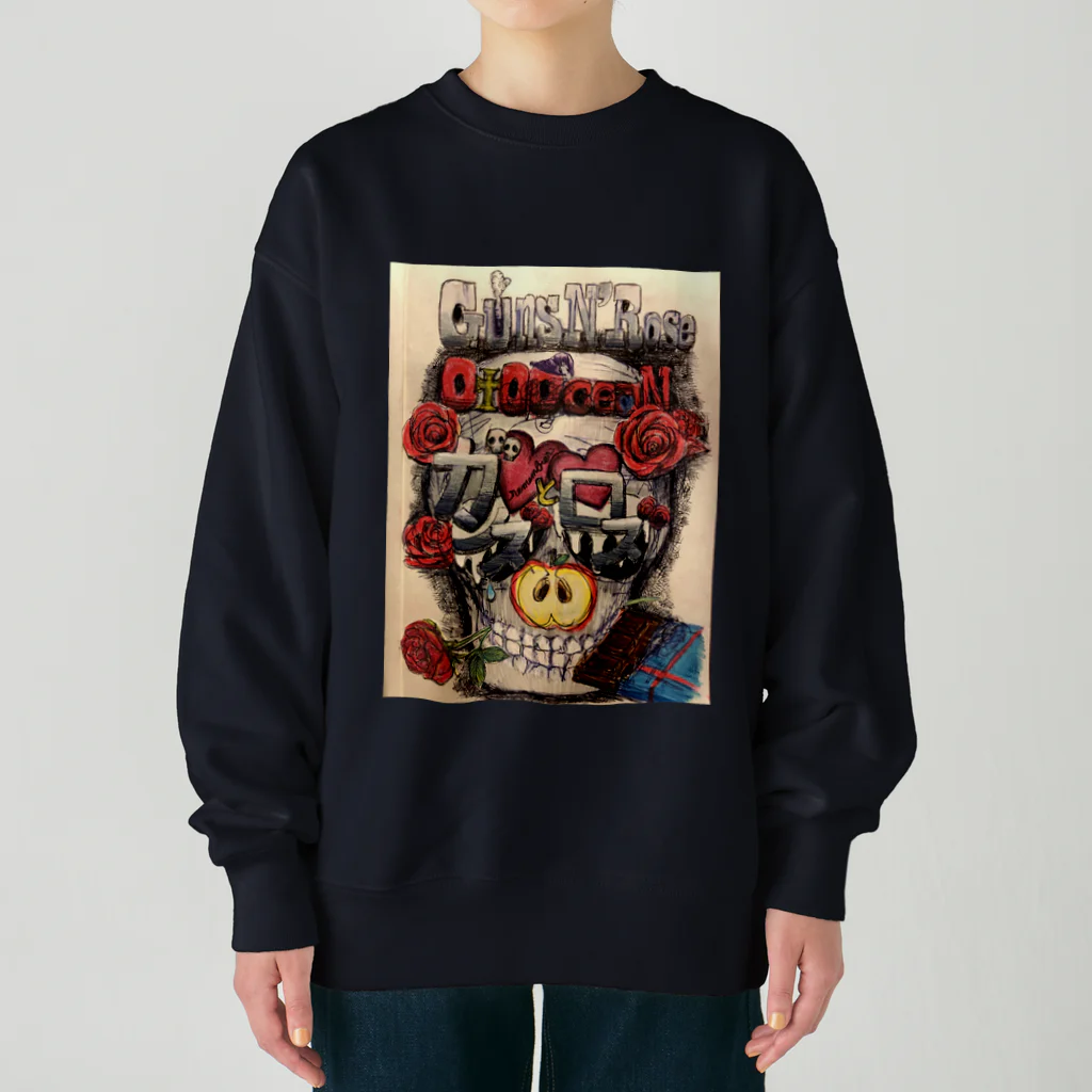 このっけるのガンズとロズ Heavyweight Crew Neck Sweatshirt