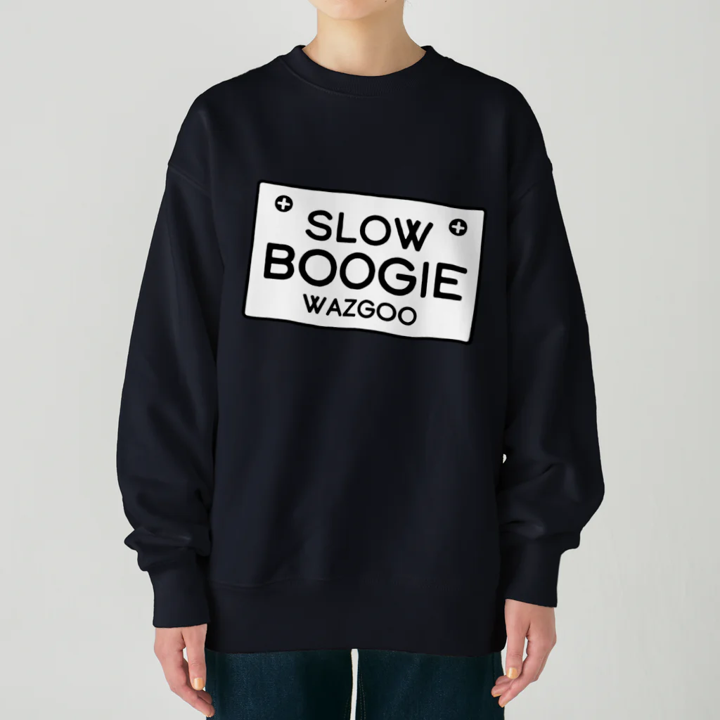 wazgoo official shopのSLOW BOOGIE Heavyweight Crew Neck Sweatshirt