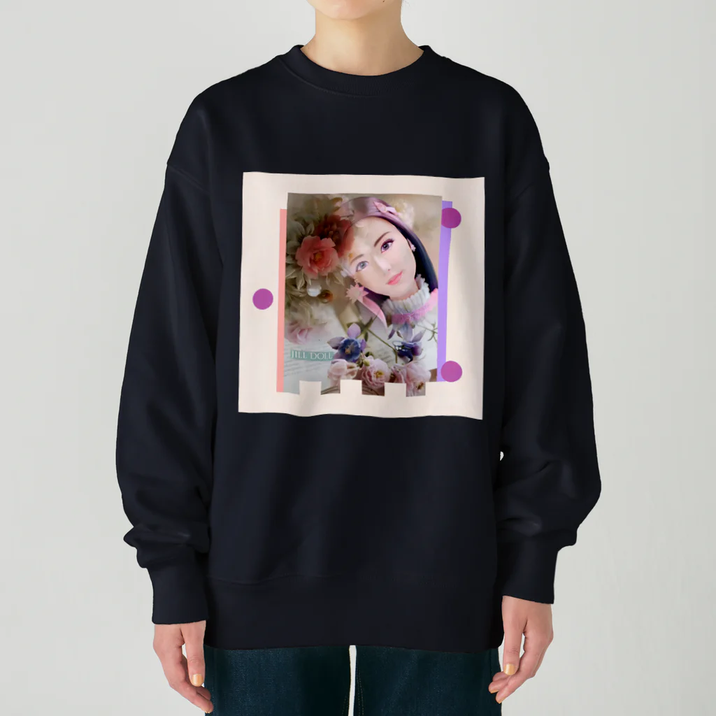 【ホラー専門店】ジルショップの花々のジルドール Heavyweight Crew Neck Sweatshirt