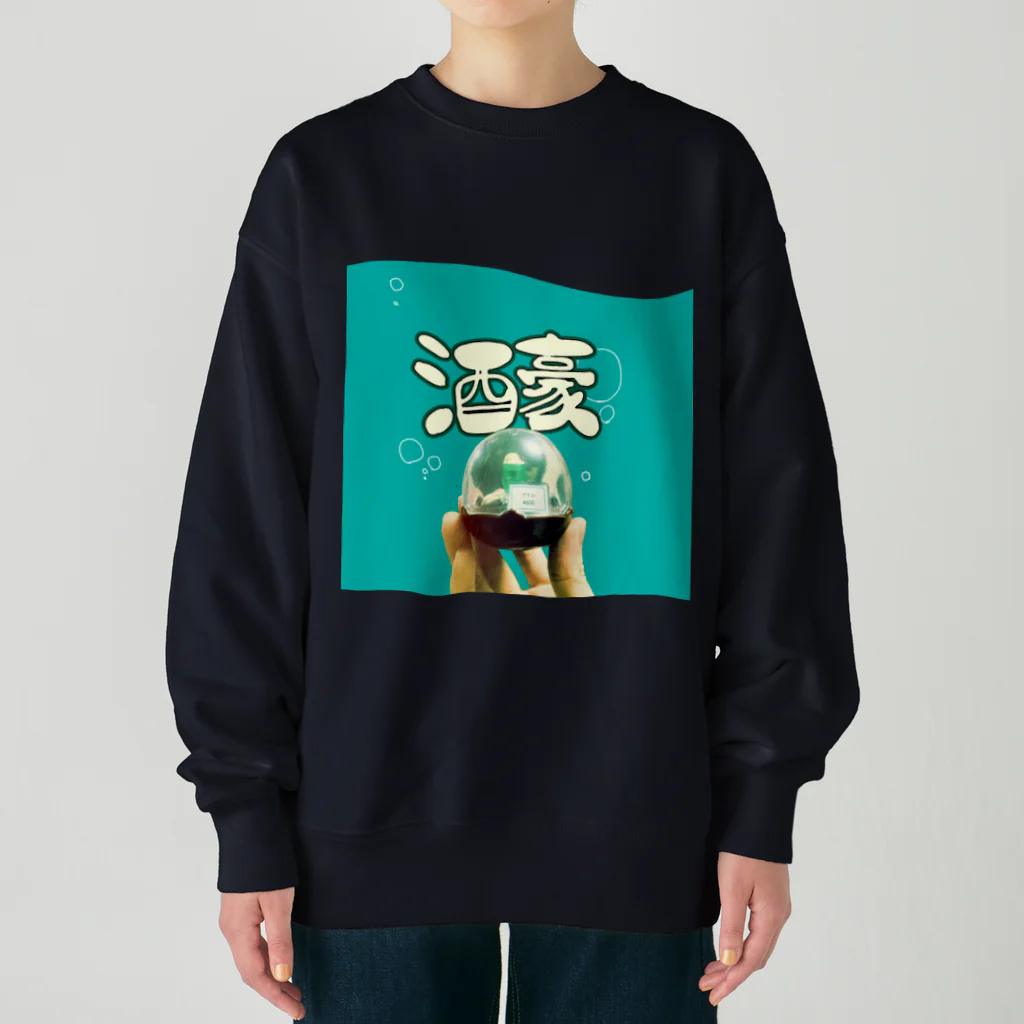 悪者のしゅごい、酒豪 Heavyweight Crew Neck Sweatshirt