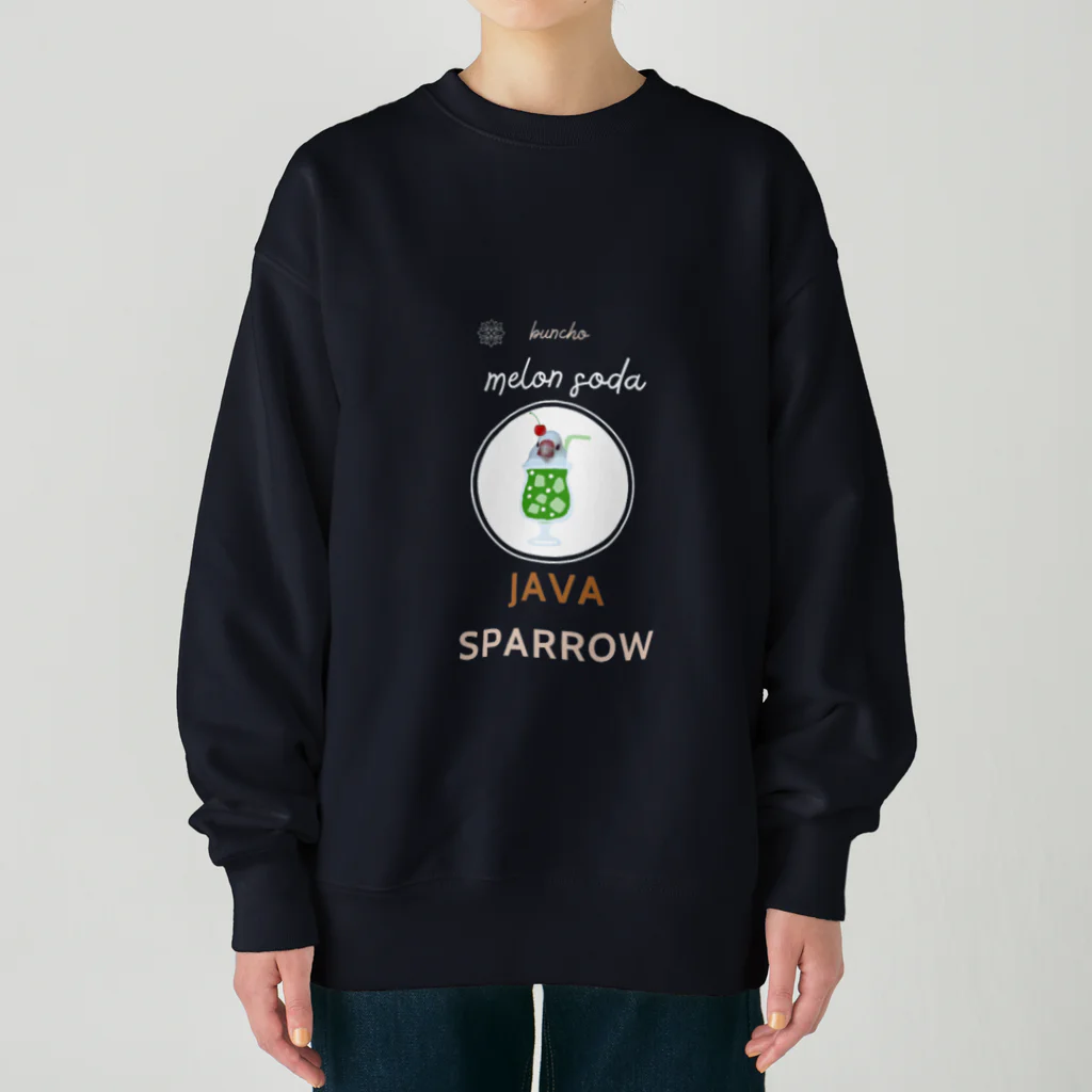 bunbunのメロンソーダ文鳥 Heavyweight Crew Neck Sweatshirt