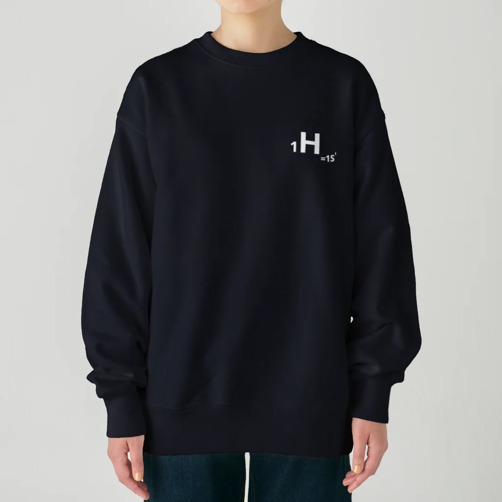 interested in?の1.hydrogen(白/表のみ) Heavyweight Crew Neck Sweatshirt