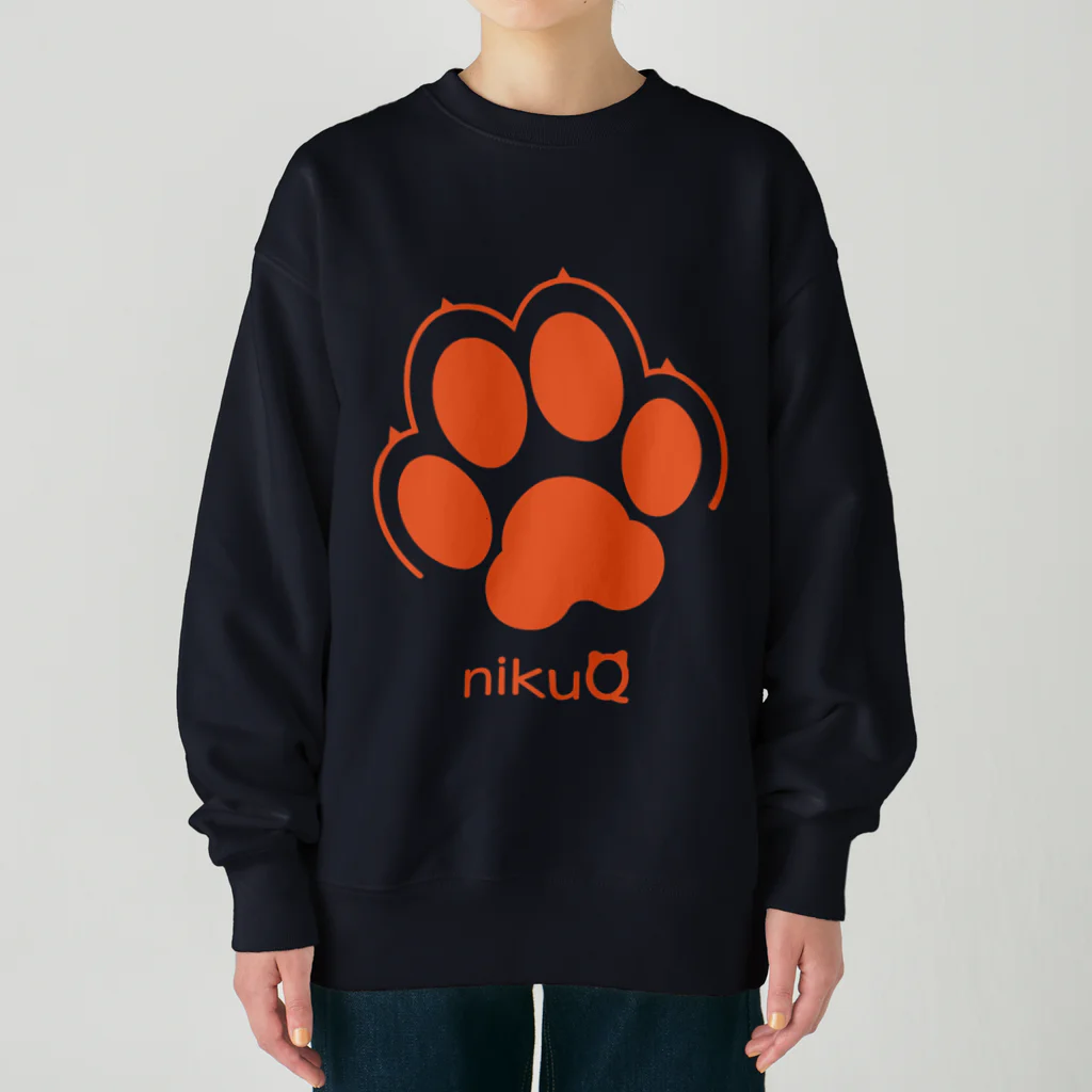WebArtsの肉球をモチーフにしたオリジナルブランド「nikuQ」（犬タイプ）です Heavyweight Crew Neck Sweatshirt