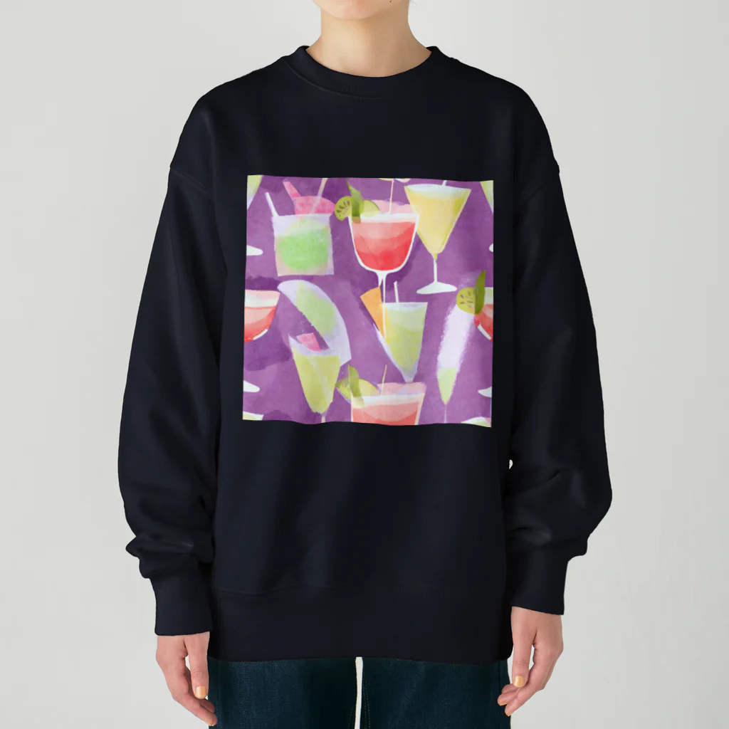 suke-maruruのカクテルグラス Heavyweight Crew Neck Sweatshirt