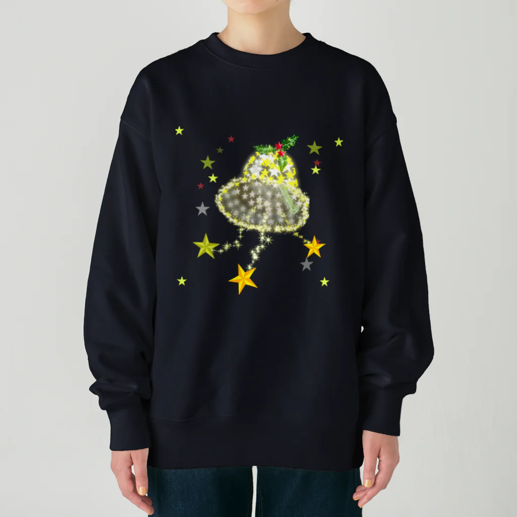 月夜のタツノオトシゴのEvery time a bell rings Heavyweight Crew Neck Sweatshirt