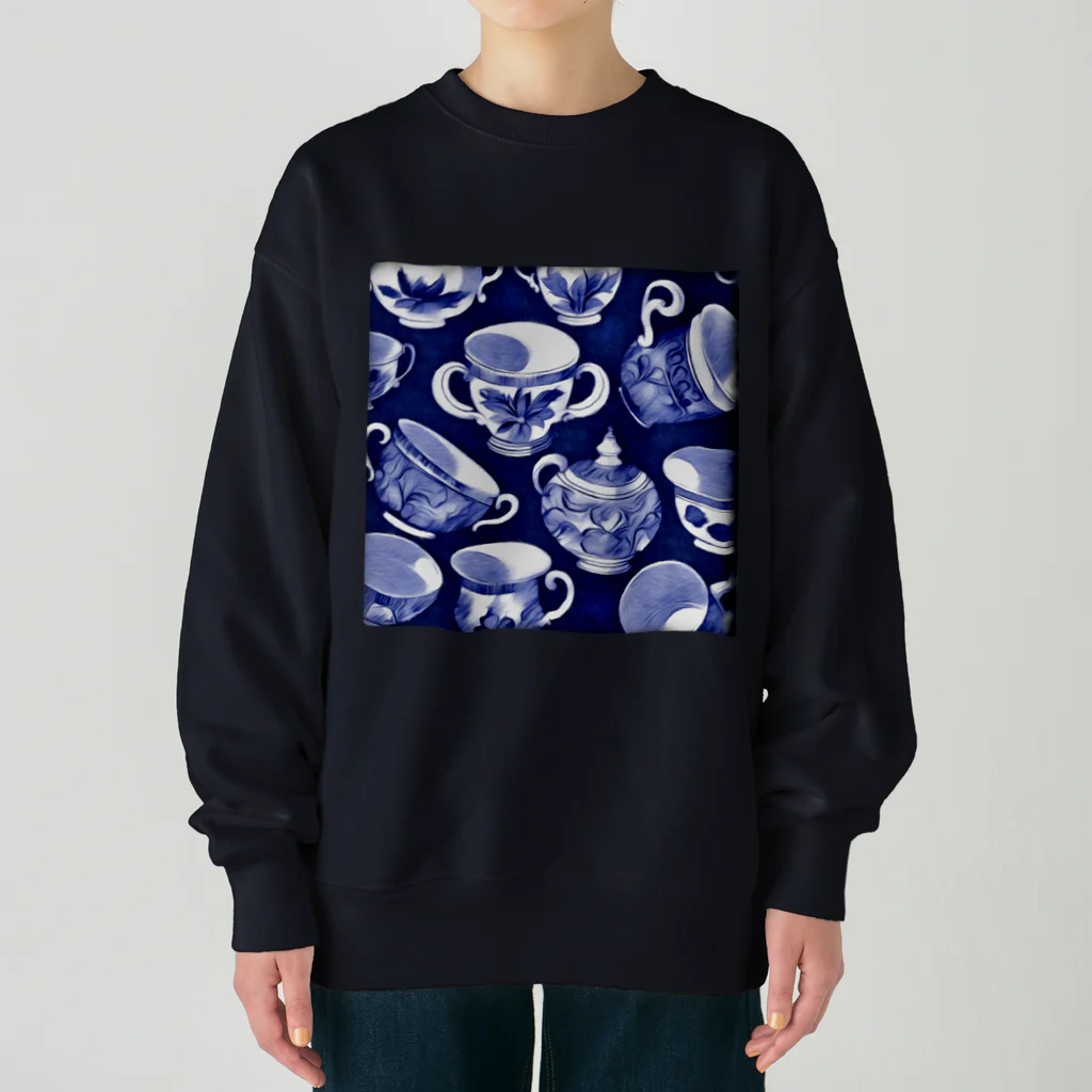 (っ◔◡◔)っ ♥ Le Petit Trésor ♥の花の詩カップ(The Flower Poetry Cup) Heavyweight Crew Neck Sweatshirt