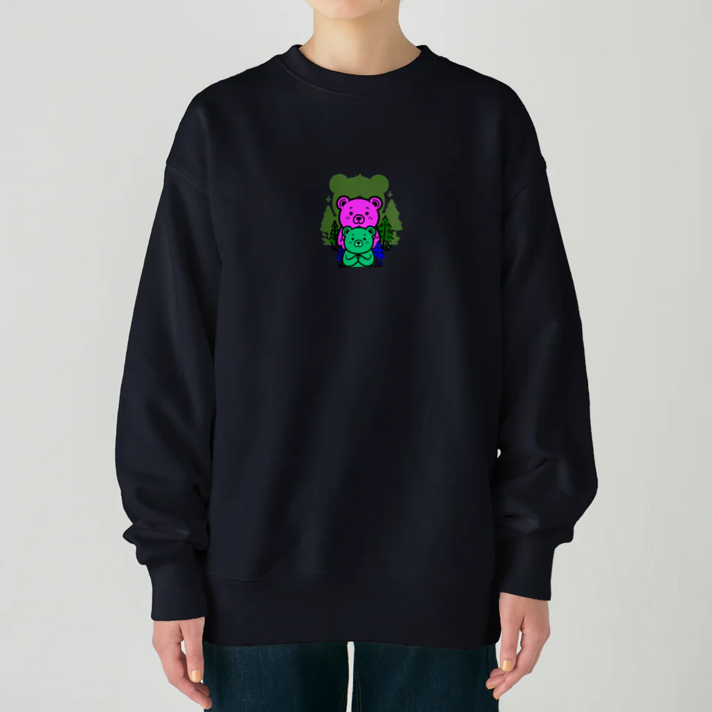 Namataのくま３ Heavyweight Crew Neck Sweatshirt