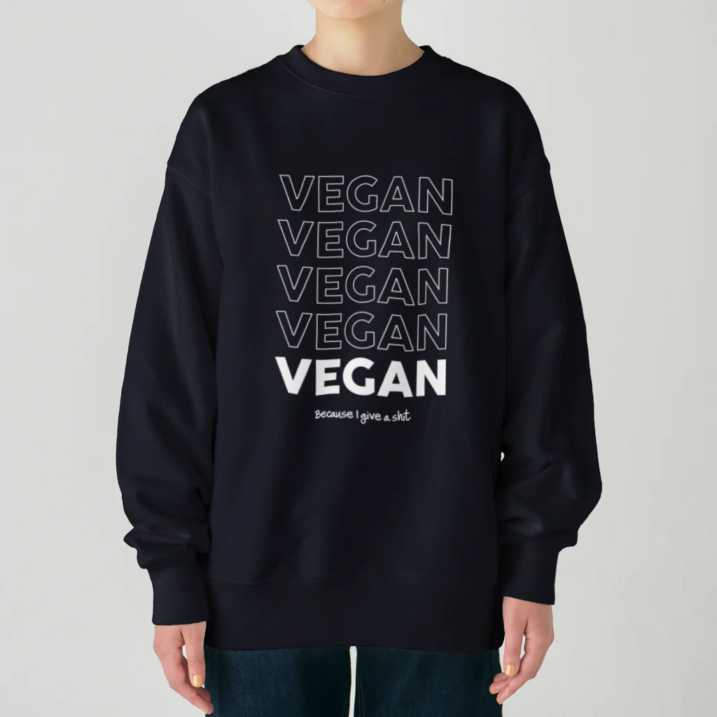 Let's go vegan!のBecause I give a **** ヘビーウェイトスウェット